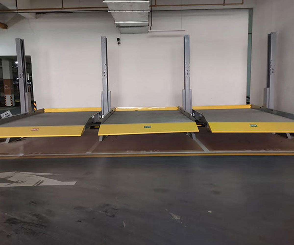 鄠邑區(qū)兩層升降平移停車立體車庫拆除